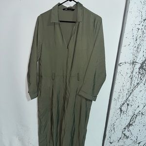Green Zara Jumpsuit Size M